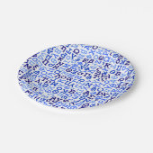 Griechisches Alphabet Pappteller (Schrägansicht)