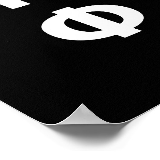 Griechisches Alphabet-Poster Poster (Ecke)