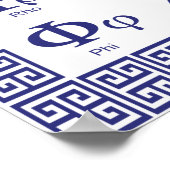 Griechisches Alphabet-Poster Poster (Ecke)