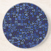 Griechisches Alphabet Sandstein Untersetzer (Vorne)