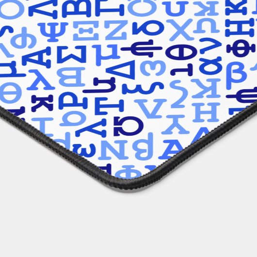 Griechisches Alphabet Schreibtischunterlage (Ecke)