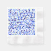 Griechisches Alphabet Serviette (Vorderseite)