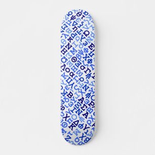 Griechisches Alphabet Skateboard