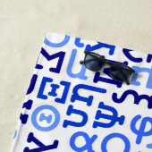 Griechisches Alphabet Strandtuch (Beispiel)