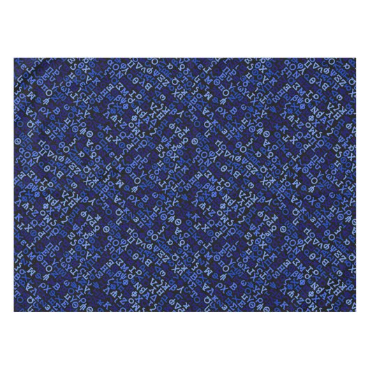 Griechisches Alphabet Tischdecke (Vorderseite (Horizontal))