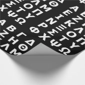 Griechisches Alphabet-Umschlagpapier Geschenkpapier (Ecke)