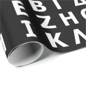 Griechisches Alphabet-Umschlagpapier Geschenkpapier (Rolleneckpunkt)