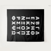 Griechisches Alphabet Wandteppich (Vorderseite (Horizontal))