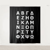 Griechisches Alphabet Wandteppich (Vorderseite)