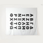 Griechisches Alphabet Wandteppich (Vorderseite (Horizontal))