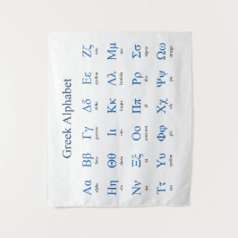 Griechisches Alphabet Wandteppich
