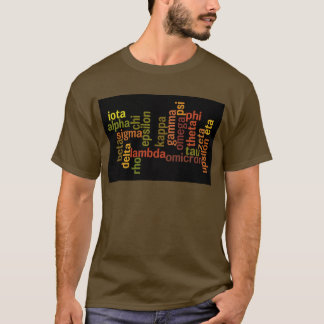 Griechisches Alphabet (Wort-Wolke) T-Shirt