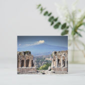 Griechisches Amphitheater 2 Postkarte (Stehend Vorderseite)