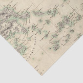 Griechisches Archipel, alt Seidenpapier (Ausschnitt)