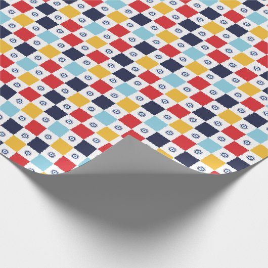 Griechisches Augaplatt Geschenkpapier (Ecke)