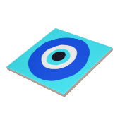 Griechisches Auge Blau Weiße Lucky Charm Fliese (Seite)