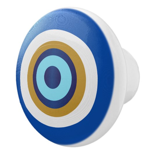 Griechisches Auge-Design Keramikknauf (Rechts)