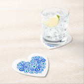 Griechisches Auge Liebe Herz Untersetzer (Vor Ort)