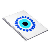 Griechisches Auge schützt vor dem bösen alten Symb Notizblock (Rechte Seite)