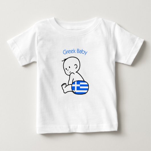 Griechisches Baby Baby T-shirt (Vorderseite)