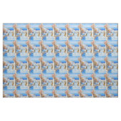 Griechisches Baumwollgewebe an der Küste Stoff (Fat Quarter (45,7 x 55,9 cm))