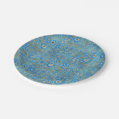 Griechisches blaues GlasBlicks-Amulett Pappteller (Schrägansicht)