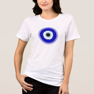 Griechisches Böse Auge Tri-Blend Shirt