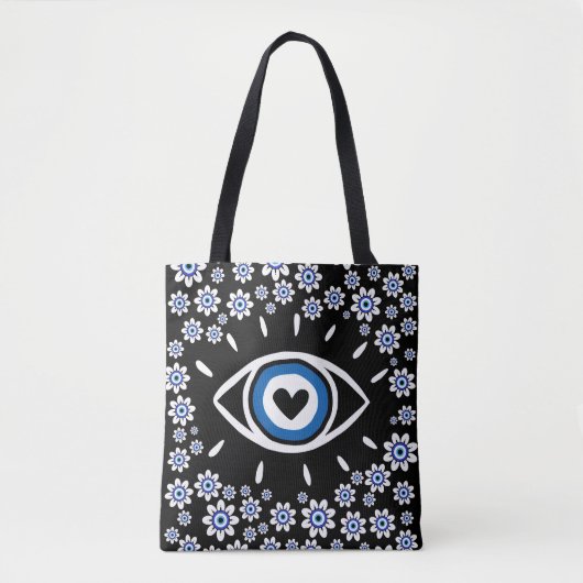 Griechisches Böse Eye Hamsa Vibes Nazar Amulet Mod Tasche (Vorderseite)