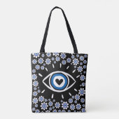 Griechisches Böse Eye Hamsa Vibes Nazar Amulet Mod Tasche (Rückseite)
