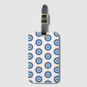 Griechisches böses Auge auf griechischer Ebene Gepäckanhänger (Vorderseite Vertikal)