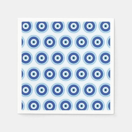Griechisches böses Auge auf griechischer Ebene Serviette (Vorderseite)