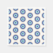 Griechisches böses Auge auf griechischer Ebene Serviette (Vorderseite)