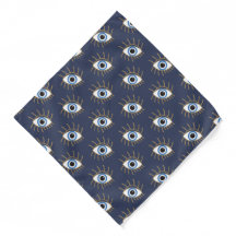 Griechisches böses Auge, blaues weißes Gold