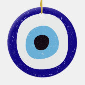 Griechisches böses Auge stört Design Keramik Ornament (Hinten)