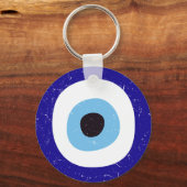 Griechisches böses Auge stört Design Schlüsselanhänger (Vorderseite)