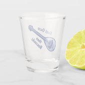 Griechisches Bouzouki Shot Glass Schnapsglas (Rückseite)