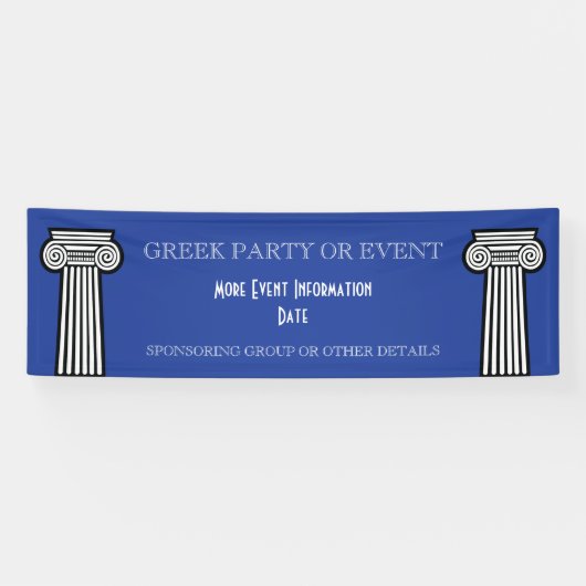 Griechisches Brüderlichkeits-oder Banner (Horizontal)