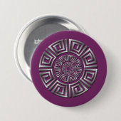 Griechisches Circle Motif Button (Vorne & Hinten)