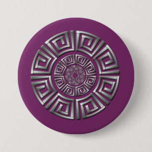 Griechisches Circle Motif Button