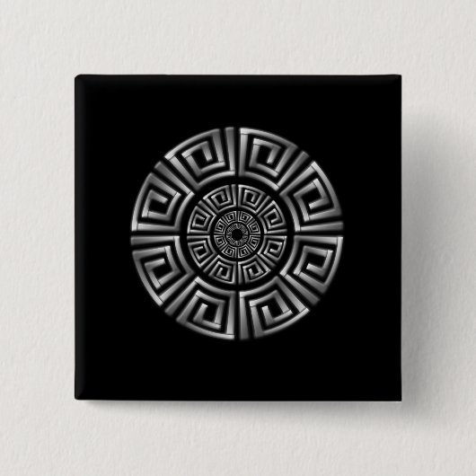 Griechisches Circle Motif Button (Vorderseite)
