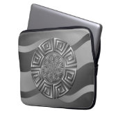 Griechisches Circle Motif Laptopschutzhülle (Vorderseite Links)