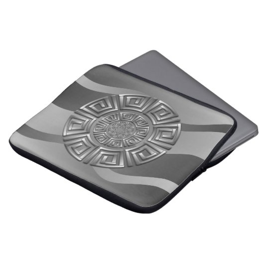 Griechisches Circle Motif Laptopschutzhülle (Vorne Oben)