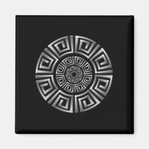 Griechisches Circle Motif Magnet
