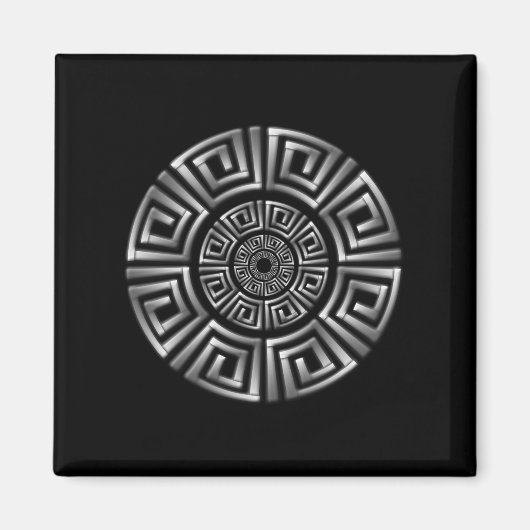 Griechisches Circle Motif Magnet (Vorne)