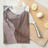 Griechisches Cyclops Knife Shave Fantasy Kittuch Geschirrtuch (Viertel Falte)