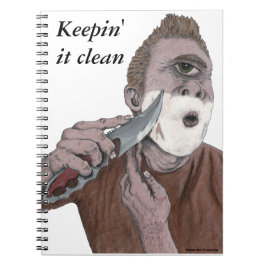 Griechisches Cyclops Knife Shave Mythology Art Notizblock