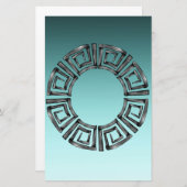 Griechisches Design Briefpapier (Vorne/Hinten)