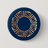 Griechisches Design Button (Vorderseite)