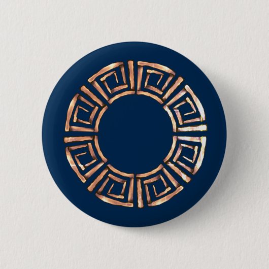 Griechisches Design Button (Vorderseite)