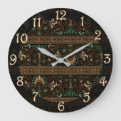 Griechisches Design Große Wanduhr (Vorderseite)
